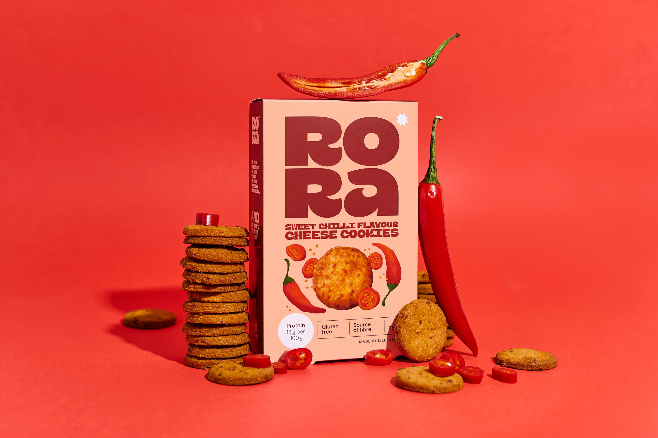 Juustuküpsised magusa tšilli maitsega