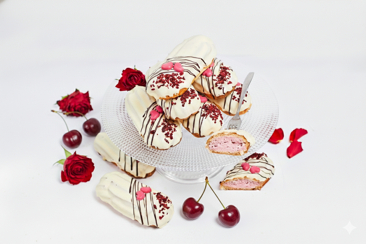 Kirsi ekleer südame kaunistusega